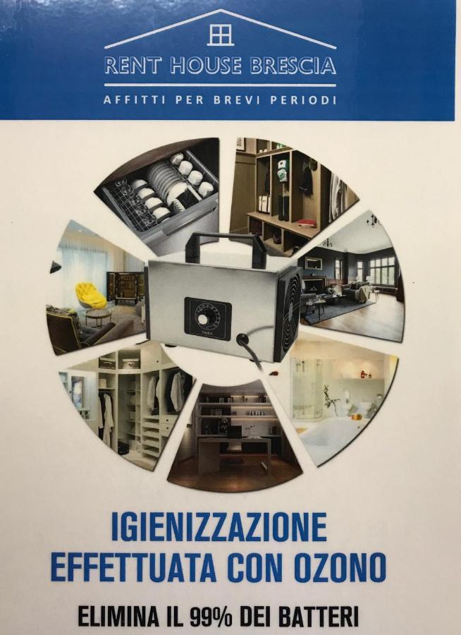 Grazioso Bilocale Metro/Centro Apartment Brescia Bagian luar foto